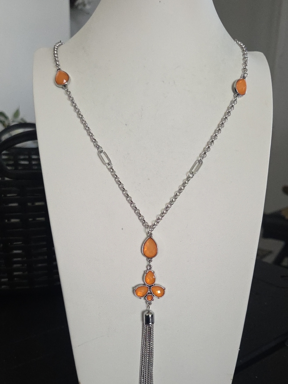 Paparazzi Eden Dew Orange Necklace NWT